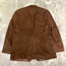 画像2: 【LAUREN BY RALPH LAUREN】CASHMERE MIX BROUN TAILORED JACKET / Mens L (2)