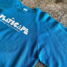 画像8: 80's "PLAYSCAPE" PRINTED COLOR RAGLAN SEEVE L/S SWEAT / Ladies XL(L) / MADE IN USA (8)