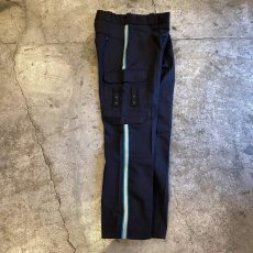 画像8: SIDE REFLECTIVE TAPE LINE DESIGN WORK CARGO PANTS / W32 (8)