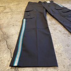 画像7: SIDE REFLECTIVE TAPE LINE DESIGN WORK CARGO PANTS / W32 (7)