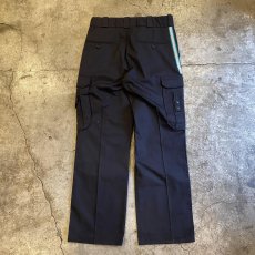 画像2: SIDE REFLECTIVE TAPE LINE DESIGN WORK CARGO PANTS / W32 (2)