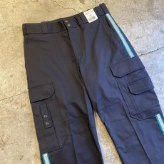 画像3: SIDE REFLECTIVE TAPE LINE DESIGN WORK CARGO PANTS / W32 (3)