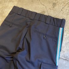 画像10: SIDE REFLECTIVE TAPE LINE DESIGN WORK CARGO PANTS / W32 (10)