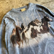 画像3: HORSE FRONT PRINT ART DESIGN L/S TEE / Ladies L (3)