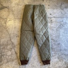 画像2: MILITARY QUILTING LINER DESIGN PANTS / ~W30 (2)