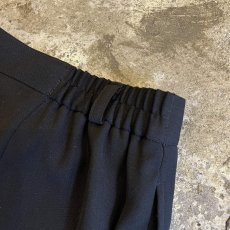 画像10: 1 TUCK DESIGN BLACK COLOR SLACKS HALF PANTS / W29~W33 (10)