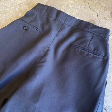 画像10: BLACK COLOR SIDE LINE DESIGN WAIST ADJUSTMENT PANTS / W27~W33 (10)