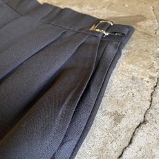 画像5: BLACK COLOR SIDE LINE DESIGN WAIST ADJUSTMENT PANTS / W27~W33 (5)