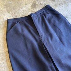 画像3: 【agnes b.】NAVY COLOR TUCK DESIGN WIDE PANTS / W29 (3)