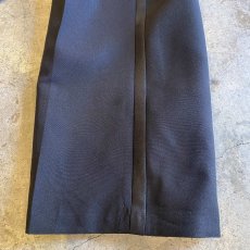 画像8: BLACK COLOR SIDE LINE DESIGN WAIST ADJUSTMENT PANTS / W27~W33 (8)