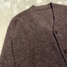 画像3: DARK BROWN COLOR KNIT CARDIGAN / Mens XL (3)