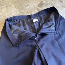 画像6: 【agnes b.】NAVY COLOR TUCK DESIGN WIDE PANTS / W29 (6)