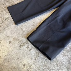 画像4: 1 TUCK DESIGN BLACK COLOR SUSPENDER SLACKS PANTS / W34 (4)