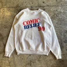 画像1: 90's BOTH SIDES COLOR PRINTED DESIGN L/S SWEAT / Ladies XL / MADE IN USA (1)