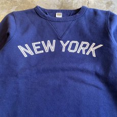 画像4: "NEW YORK" FRONT LOGO PRINTED DESIGN L/S SWEAT / Ladies S(M) / MADE IN USA (4)