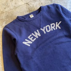 画像3: "NEW YORK" FRONT LOGO PRINTED DESIGN L/S SWEAT / Ladies S(M) / MADE IN USA (3)