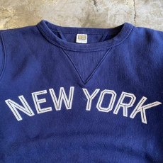 画像5: "NEW YORK" FRONT LOGO PRINTED DESIGN L/S SWEAT / Ladies S(M) / MADE IN USA (5)