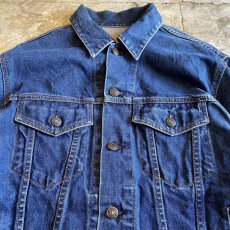 画像4: BLUE COLOR DESIGN DENIM JACKET / Ladies S(L) (4)