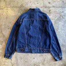 画像2: BLUE COLOR DESIGN DENIM JACKET / Ladies S(L) (2)