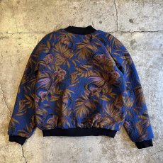 画像2: ALL OVER FLOWER PATTERN JACQUARD ZIP UP JACKET / Ladies M(36) / MADE IN FRANCE  (2)