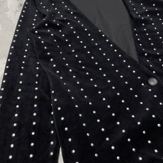 画像5: ALL OVER STUDS DECORATIVE VELOUR CARDIGAN / Mens S (5)