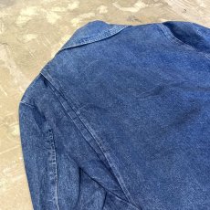 画像9: DOUBLE RIDERS STYLE DENIM JACKET / Mens L / MADE IN FRENCH (9)