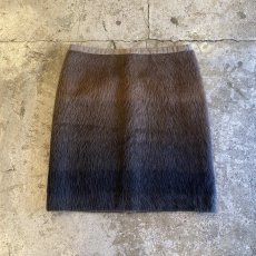 画像1: 【'S Max Mara】GRADATION COLOR ALPACA FUR MINI SKIRT / W29 (1)