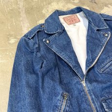 画像3: DOUBLE RIDERS STYLE DENIM JACKET / Mens L / MADE IN FRENCH (3)