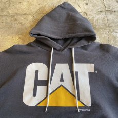 画像4: FRONT "CAT" LOGO PRINTED DESIGN BLACK COLOR SWEAT HOODIE / Ladies L (4)