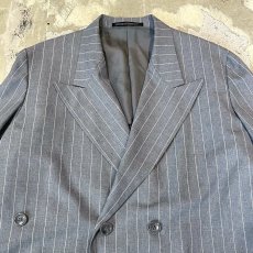 画像11: 【YOHJI YAMAMOTO】STRIPE PATTERN TAILORED JACKET / Mens S (11)