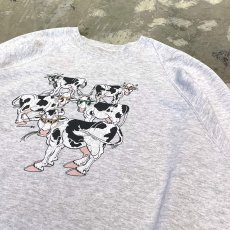 画像4: 80's~ COW GRAPHIC PRINTED SWEAT / Mens XXL / MADE IN USA (4)