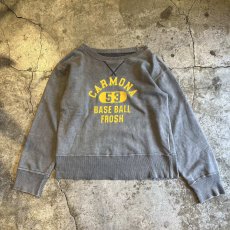 画像1: FRONT COLOR LOGO PRINTED BASE BALL L/S SWEAT / Ladies M (1)