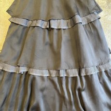 画像6: GREY COLOR TIERED DESIGN LONG SKIRT / W22~W31 (6)