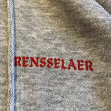 画像5: 70's "RENSSELAER" LOGO POINT COLOR LINE DESIGN SWEAT HOODIE / Ladies M (5)