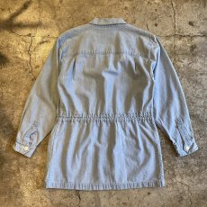 画像2: WAIST MARK DESIGN TAILORED DENIM JACKET / Ladies S(M~L) (2)