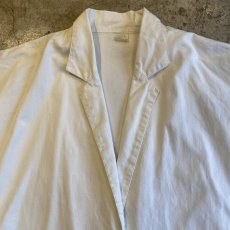 画像7: WHITE COLOR DOLMAN SLEEVE DESIGN COTTON DOUBLE JACKET / Ladies L (7)