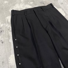 画像3: SIDE STUDS DECORATIVE BLACK COLOR SLACKS / W30 (3)