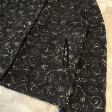 画像6: ALL OVER BOTANICAL PATTERN COLLAR SWITCHED FLEECE JACKET / Mens M (6)