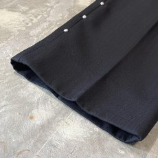 画像8: SIDE STUDS DECORATIVE BLACK COLOR SLACKS / W30 (8)