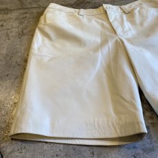 画像5: WHITE LEATHER DESIGN HALF PANTS / W32 (5)