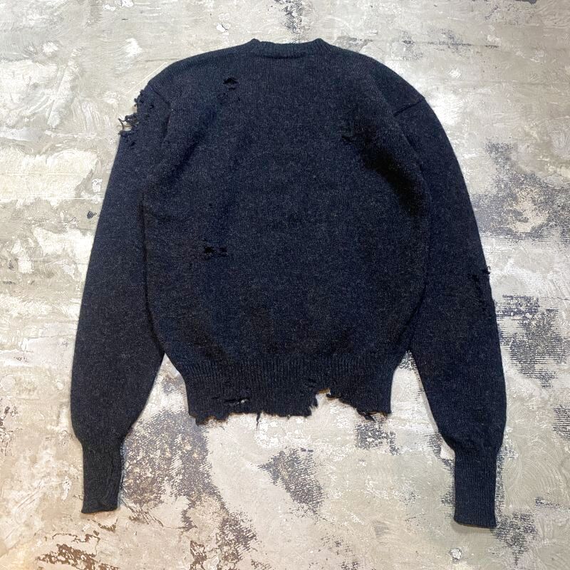 RALPH LAUREN】CRASH DAMAGE KNIT SWEATER / Mens L【UNDERLAND ONLINE